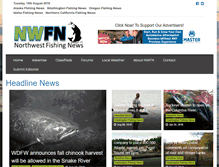Tablet Screenshot of nwfishingnews.com